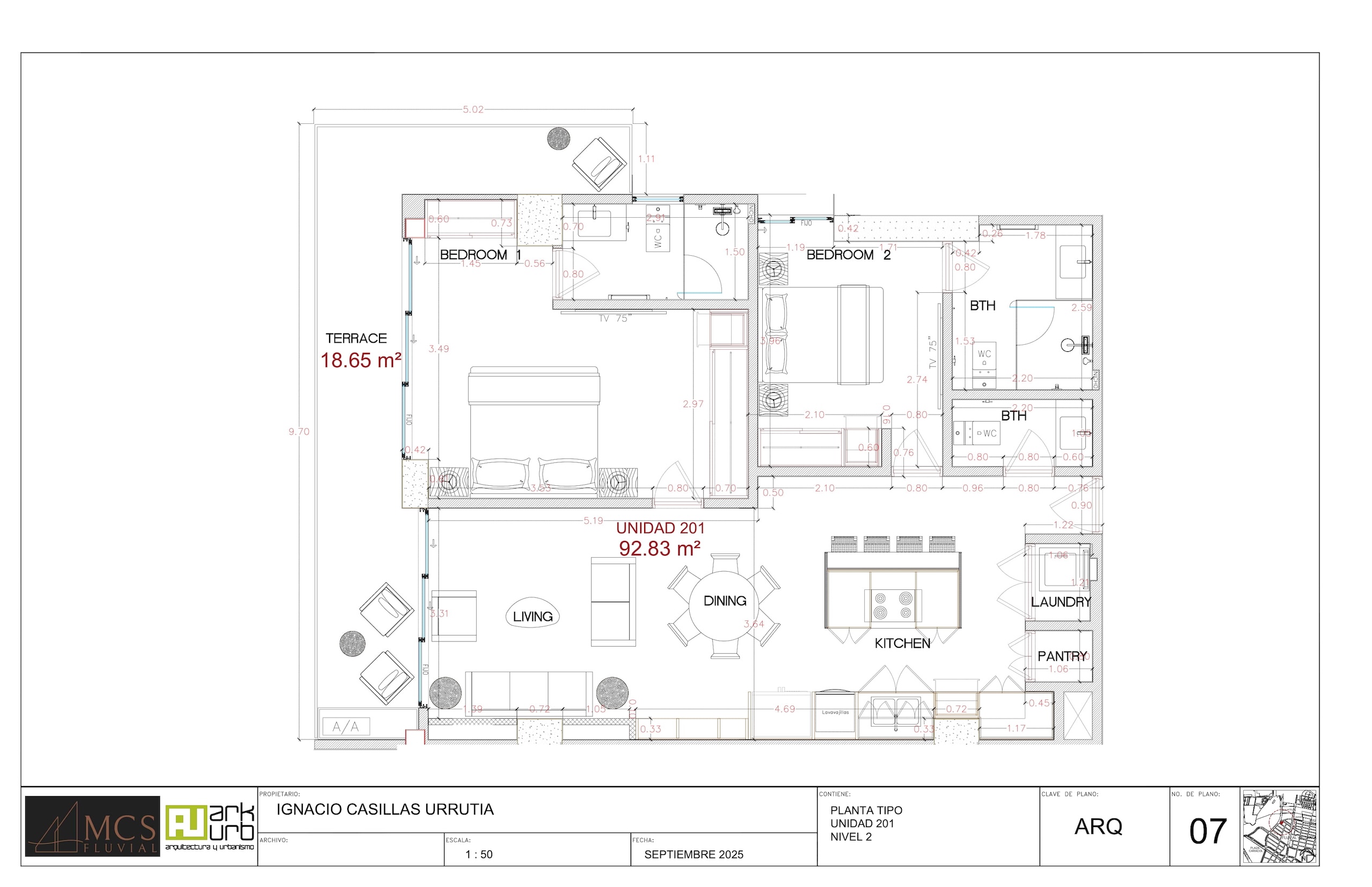 Planos Departamento 201 - MCS Fluvial