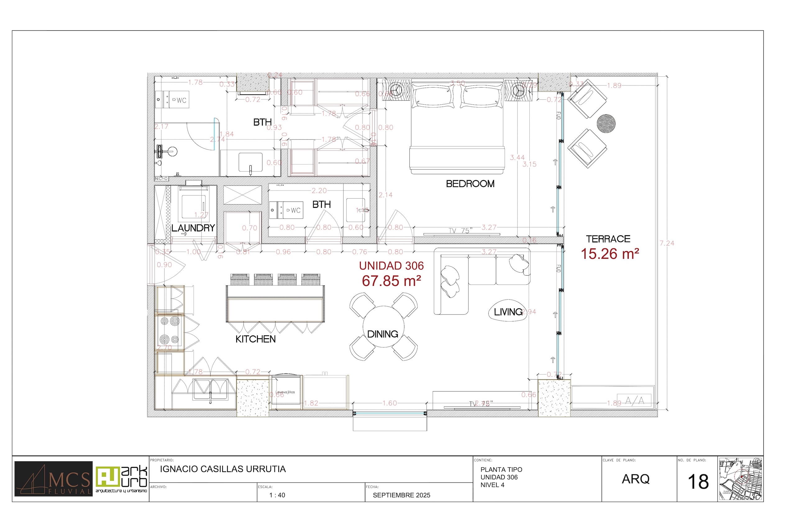 Blueprints Apartment 306 - MCS Fluvial