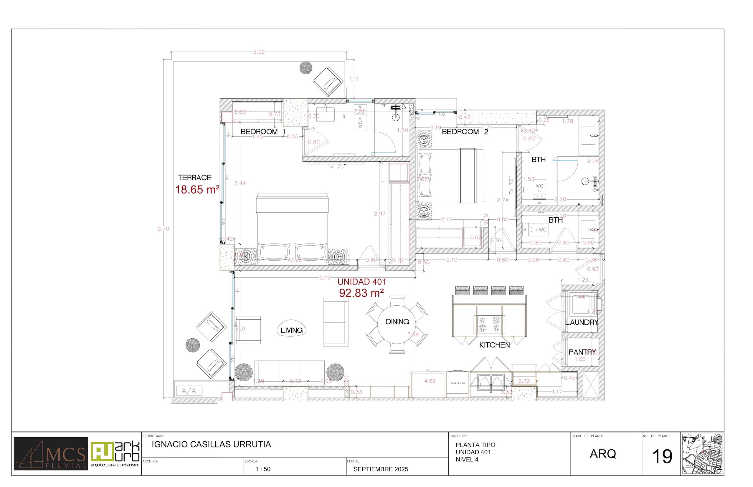 Planos Departamento 401 - MCS Fluvial