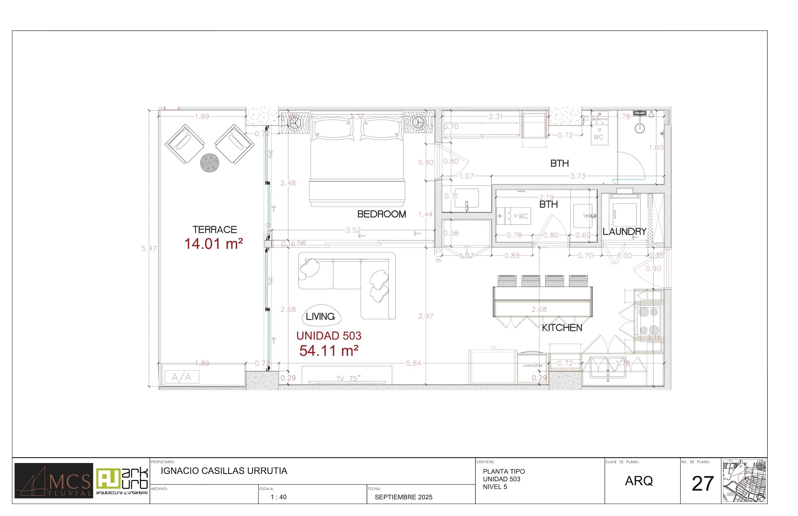 Blueprints Apartment 503 - MCS Fluvial