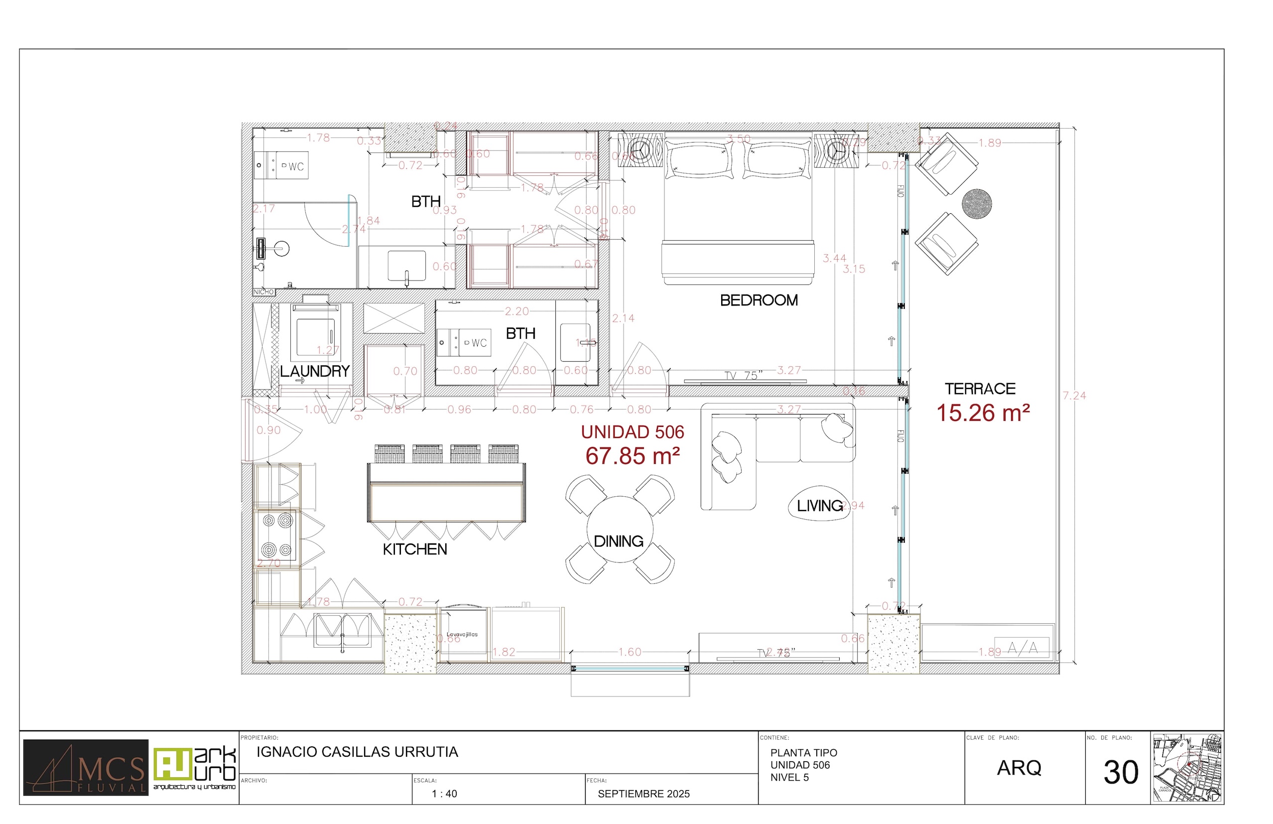 Planos Departamento 506 - MCS Fluvial